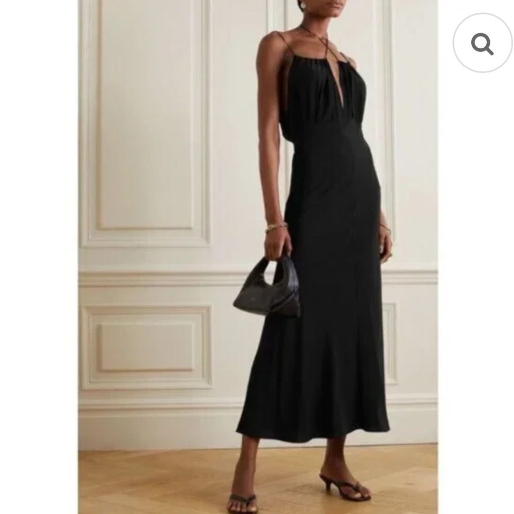 Toteme Black Halter Maxi Dress